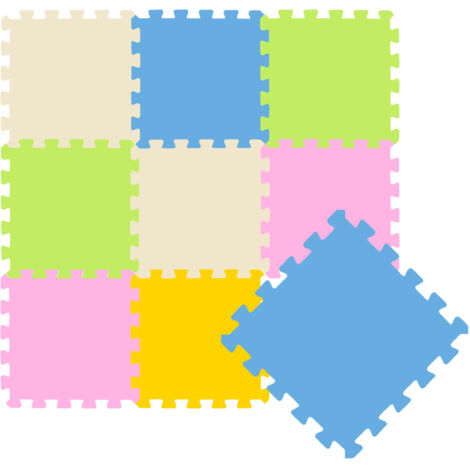 9 Tapis de Sol épais pour Bébé Enfant - 30x30 Dalles Puzzle Carré en Mousse EVA