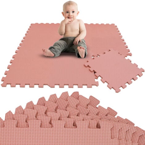 LITTLETOM 9 Teile Spielmatte Baby Puzzlematte - 30x30 Krabbelmatte Bodenmatte Kinderzimmer