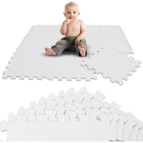 LITTLETOM 9 Teile Spielmatte Baby Puzzlematte - 30x30 Krabbelmatte Bodenmatte Kinderzimmer