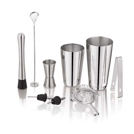 9-teiliges Cocktail-Barkeeper-Set. KINGHOFF KH-1708 Shaker