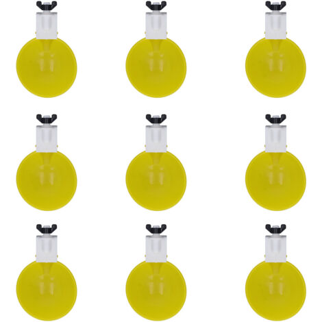 9-teiliges gelbes automatisches Tränkeset für Geflügel, Hühner, Enten, Gänse und Wachteln