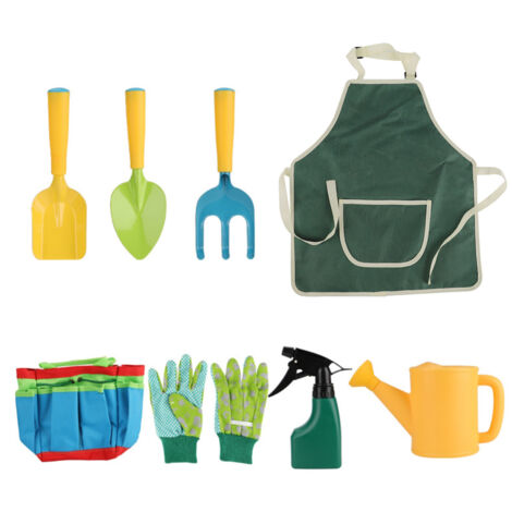 9-teiliges Kinder-Gartengeräte-Set – Sandkasten- und Strandspielzeug-Set