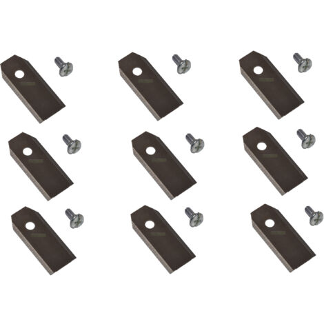 9 X 4,3 CM lame en acier inoxydable pour robots tondeuse McCulloch ROB R600, R1000 / FLYMO 1200R