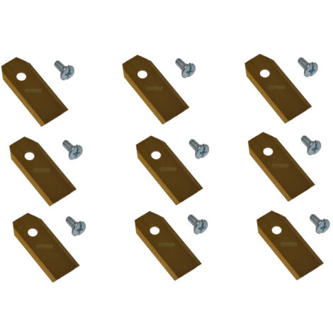 9 X 4,3 CM lame en titane pour robots tondeuse Husqvarna Automower G1 G2 105 210 305 308 310 315