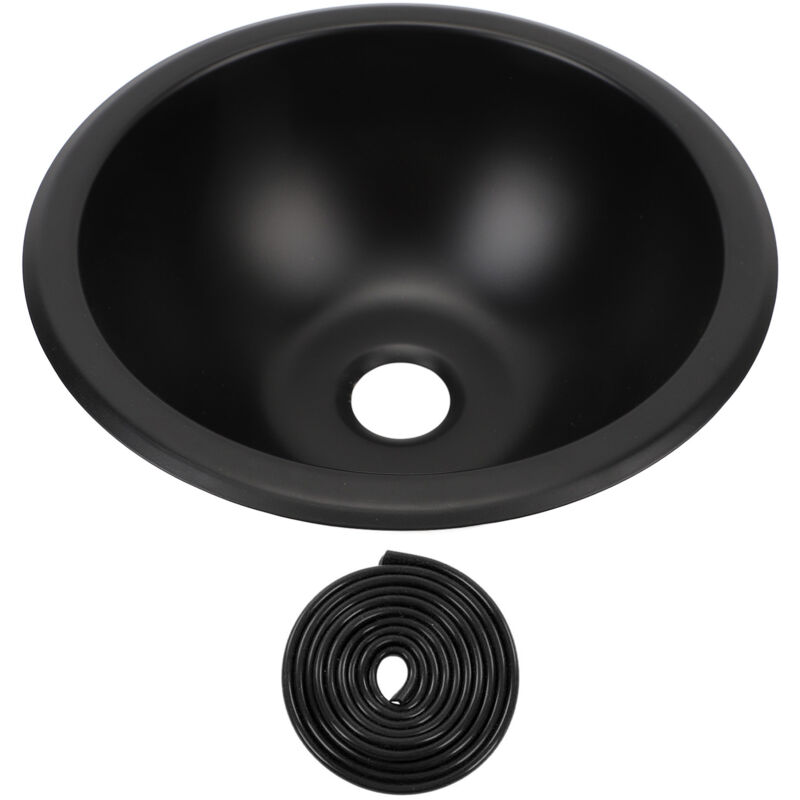 Ineasicer - 9 x 4in 304 Evier Rond en Acier Inoxydable Facile à Nettoyer 40mm Orifice de Drainage Lave Main pour rv Camper Bateau Caravane