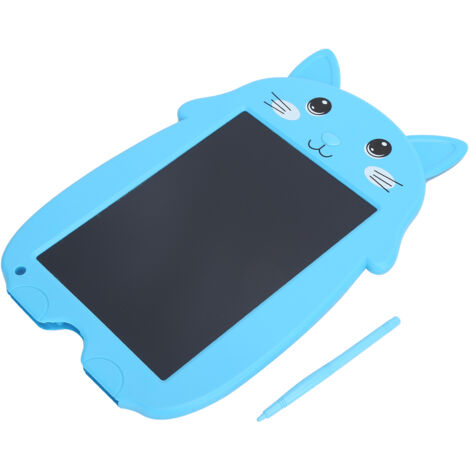 9-Zoll-Zauberzeichentafel mit Anti-Lösch-Funktion – Kinderzeichentafel, Motiv: Blaue Katze