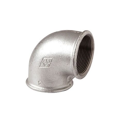 90 - Curca a gomito 90° FF 3/4" in ghisa zincata 09025004 - -  EURACCORDI - -