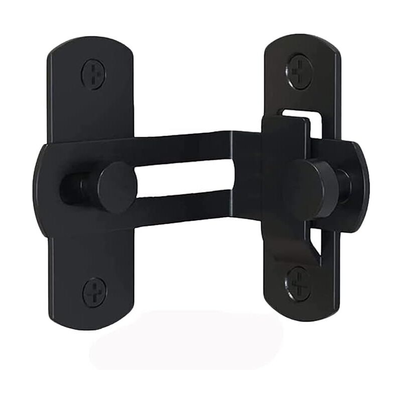 90 Degree Door Latch Sliding Door Lock Right Angle Sliding Door Latch Buckles Barn Door Locks & Latches Black