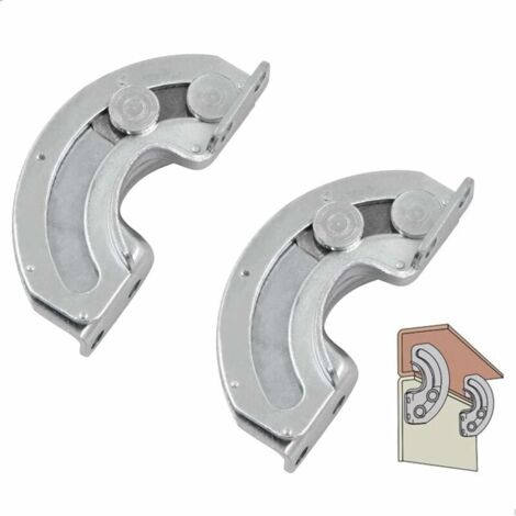 90 Degrés Porte Armoire - Fermeture Douce pour Placards Avec Vis CharnièRe Caisse Bois Feuille Cas Cuisine Support Table Portes Lamelles Lois Limite Coulissante Fixe (2pcs, Général)