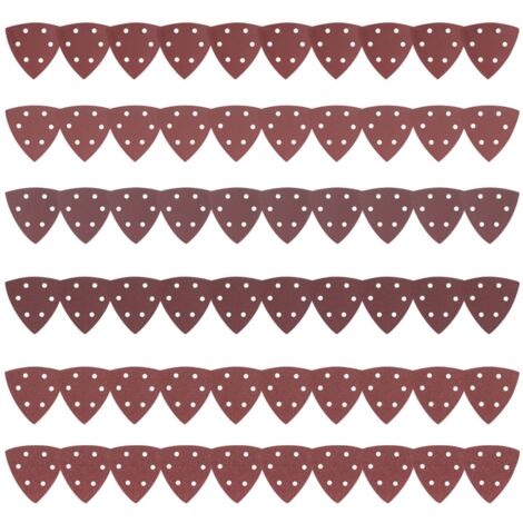 90 Feuilles Abrasives, Papier de Ponçage, Papier de Verre, Papier a Poncer, Papier Abrasif, Papier Poncer, Papier Ponceuse Triangulaire Mouse, Grain 40/80/120/180/240/320/400/800