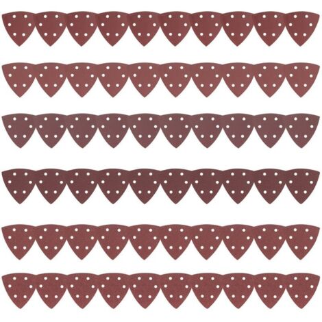 90 Feuilles Abrasives, Papier de Ponçage, Papier de Verre, Papier a Poncer, Papier Abrasif, Papier Poncer, Papier Ponceuse Triangulaire Mouse, Grain 40/80/120/180/240/320/400/800