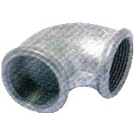 EURACCORDI Raccordo curvo femmina femmina in ghisa malleabile zincata 3/8 GEORG FISCHER