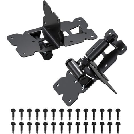 90-Grad-Torangel aus Edelstahl mit Selbstschließmechanismus für Gartenzäune. Edelstahlscharniere.