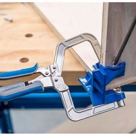 90 ° Home Cabinet Rechtwinkliger Clip-Stanzer mit festem Winkel, 90-Grad-Holzbearbeitungswerkzeug, Clip-Schweißtechniken für Zimmerleute, 10 x 24 cm