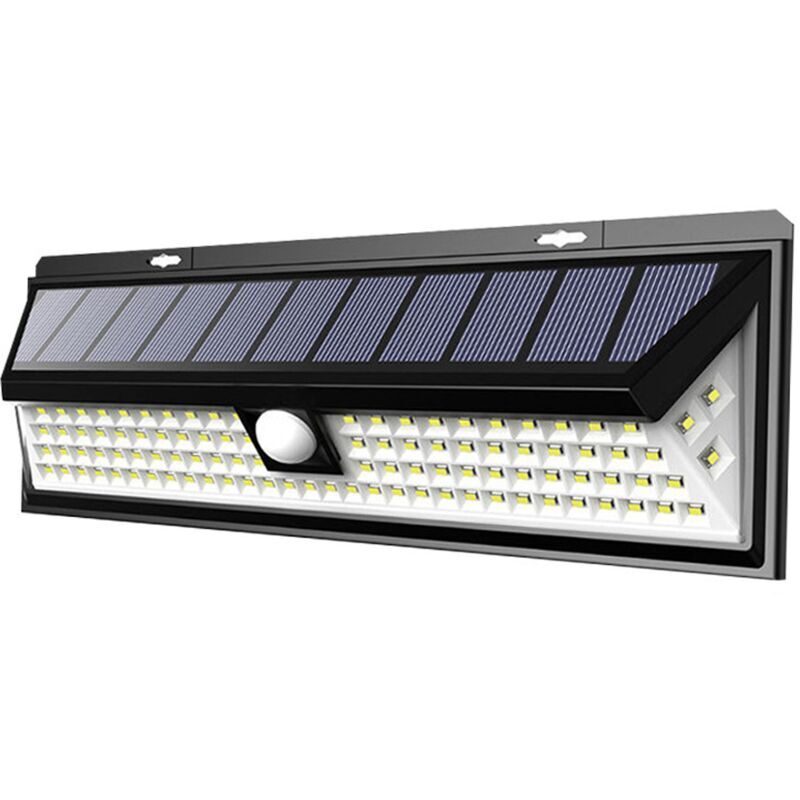 90 led Lampe Solaire Extérieur【800LM 1800mAh Puissante éclairage】Détecteur de Mouvement éclairage Solaire Spot sans Fil Extérieur Lumières