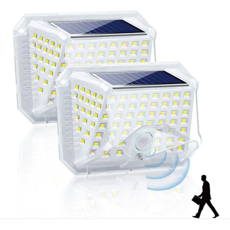 90 LED Outdoor Solar Light with Motion Sensor, 270° Lighting, Waterproof Security Light, Wireless Wall Lamp for Garden and Parking