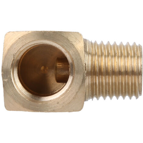 90°-Messingwinkel, 1/4" NPT-Außen-/Innengewindeanschluss für Rohrleitungen