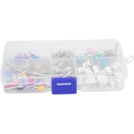 90 pièces / Boîte Brosses de Polissage Dentaire en Acier Inoxydable, Polisseur Dentaire Multicolore