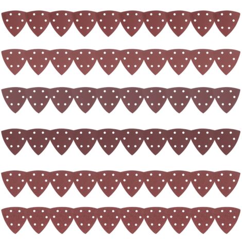 90 Schleifblätter, Schleifpapier, Schleifpapier, Schleifpapier, Schleifpapier, Schleifpapier, dreieckiges Mausschleifpapier, Körnung 40/80/120/180/240/320/400/800
