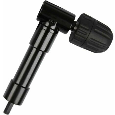 90° self-tightening angled chuck - Screwdriver bit for drill, drill adapter for angled chuck