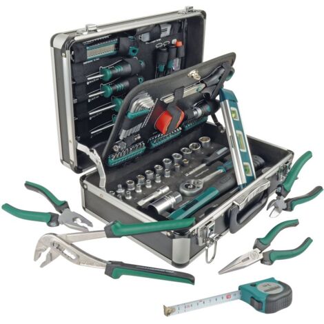 90-tlg. bestückter Alu-Werkzeugkoffer M29067