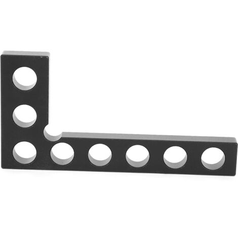 90°-Winkel für Schreinerarbeiten, Messlineal mit Skala 0–100 mm, schwarz