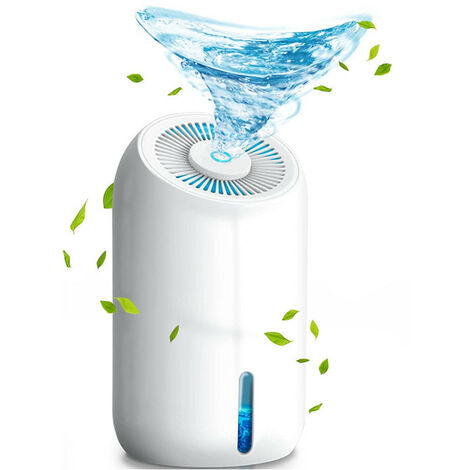 900 ml elektrischer Luftentfeuchter, tragbar gegen Feuchtigkeit – leise und automatische Abschaltung, Luftentfeuchter für kleine Räume wie Schränke, Wohnwagen, Badezimmer