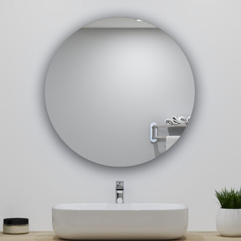 900 X 900 MM Environmental friendly Round Mirror with Copper-free ,Explosion-proof, Vertical