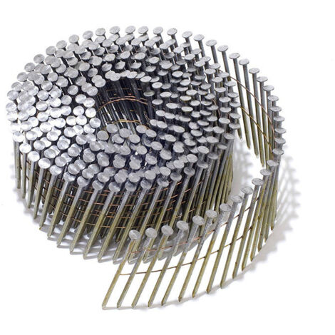 9000 Pointes en rouleau 55 x 2.3 mm 16° NORFIX NFX11419 plat zingué bichromaté 13µ annelées liaison fil cuivré