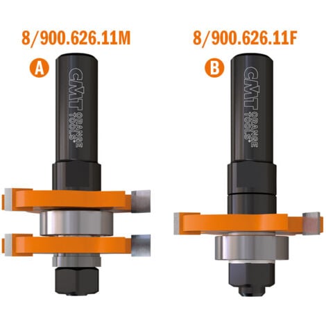 CMT 900.126.11 JEU DE 2 FRAISES À JOINTS HW Z3 S=8 D=47,6x6,35-19 RH