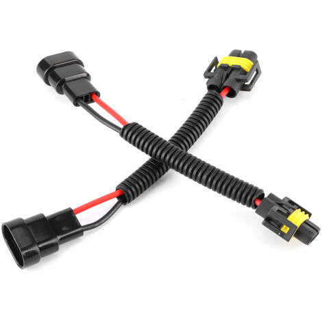 9005/9006 auf H11 Konvertierungsadapter – Stecker/Buchse – 2er-Pack
