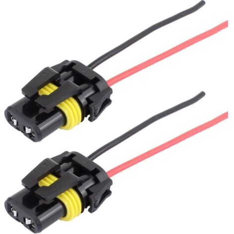 9005 HB3 H10 douilles d'ampoule femelle connecteur de faisceau de câblage d'adaptateur pour le phare léger brouillard