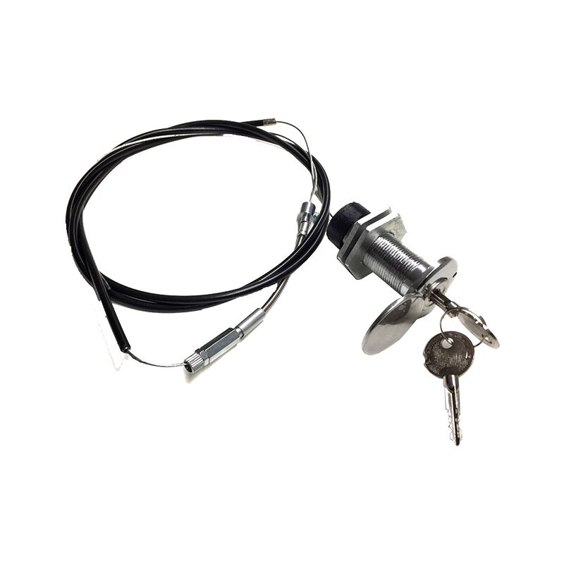 Key Automation - 900HAL1S Kit de déverrouillage extérieur avec serrure et cordon métallique pour portes isolées