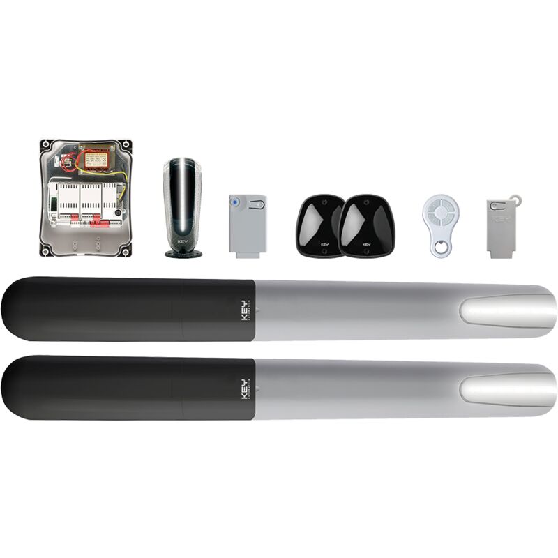 Key Automation - Kit connecté 900KRAY2524EK pour portails battants jusqu'à 3 m, 24 Vdc, unité de commande 14A, avec nls. Comprend : 1x eclipse, 1x