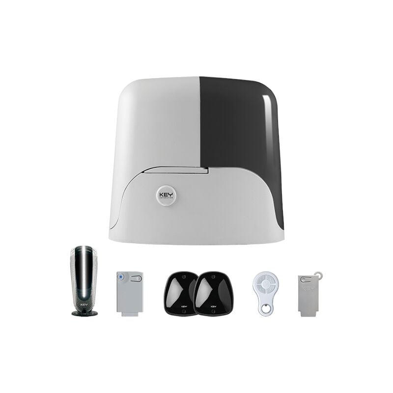 900KSUN11024EK - Kit solaire pour portails coulissants Système d'éclairage nocturne Automatisme à clé Ksun11024ek