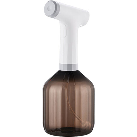 900mL Electric Garden Sprayer Electric Plant Mister Spray Bottle for House Flower Indoor Handheld Watering Can Spritzer with Adjustable Spout Automatic Plant Watering Devices (Brown)