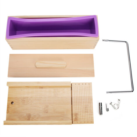 900ml HandMade NonStick Soap Cake Bread Making Mold Wire Cutter Set Kitchen Baking Tools