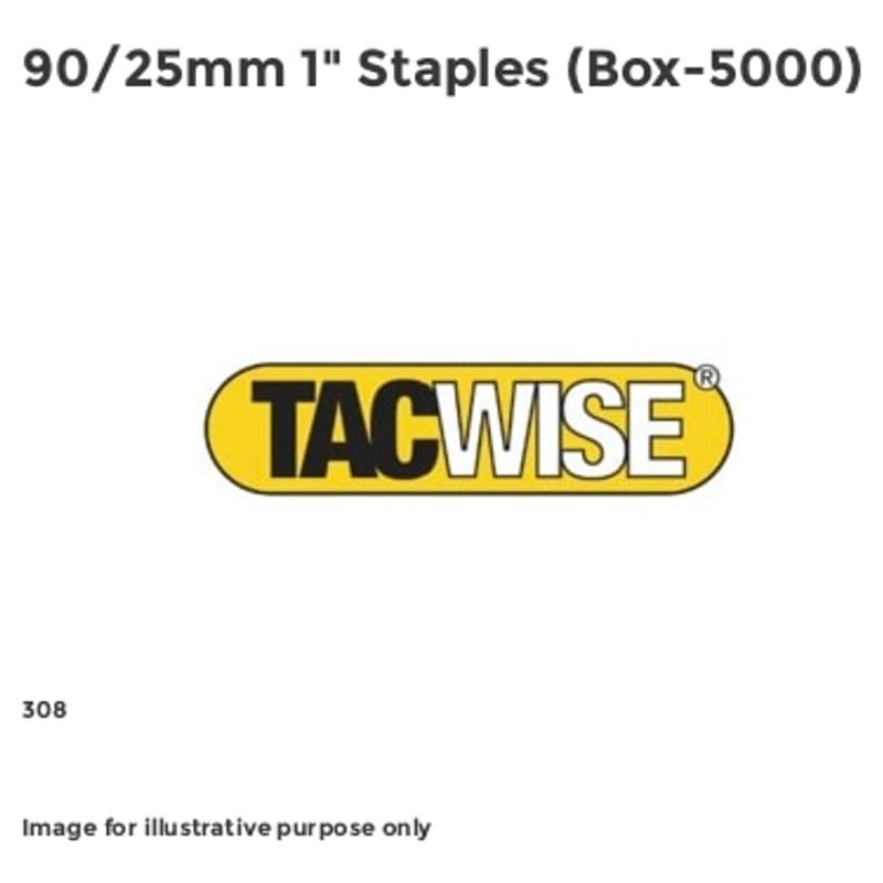 90/25mm 1 Staples (Box-5000) - Tacwise
