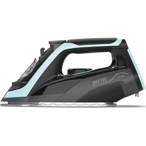9027 Onda F1 Ferro da Stiro a Vapore con Piastra a Onde Scorrevole Brevettata 2400 W Colpo di Vapore 200g Serbatoio 300 ml Tripla Protezione Anticalcare Nero Turchese