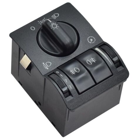 90437440 Bouton de réglage de l'interrupteur des phares avant et arrière de voiture Pour OPEL Astra Wagon VAUXHALL 1999-2008 6240097 (Noir)