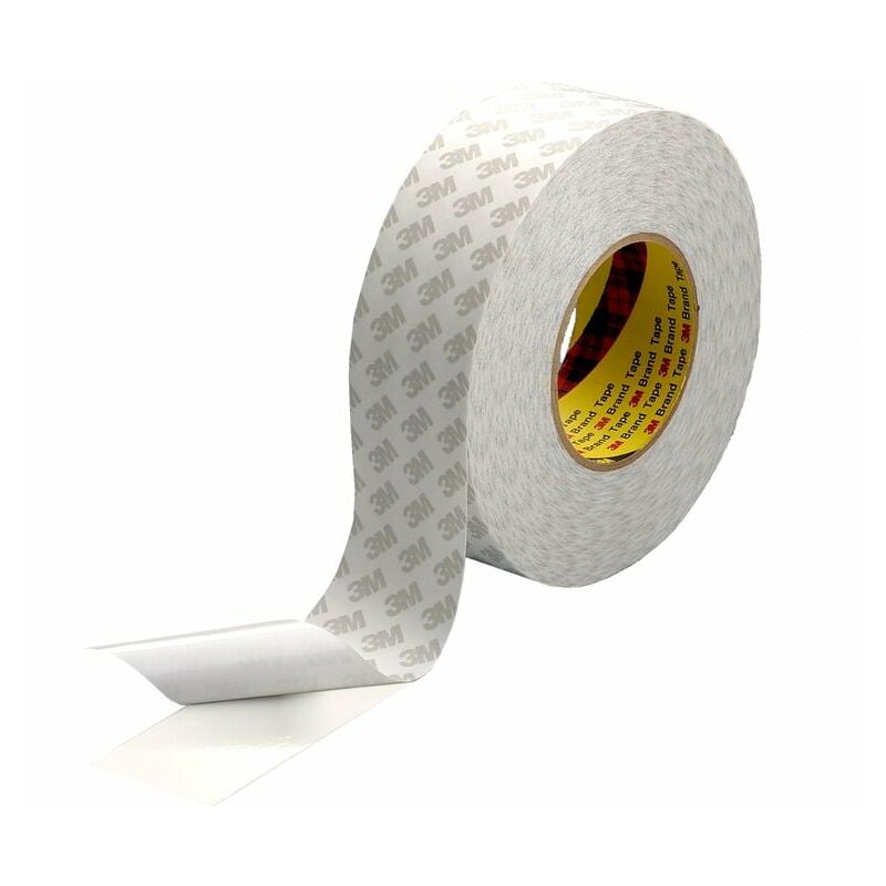 3M - Double Coated Tape 9080HL, White, 50 mm x 50 m, 0.16 mm - White