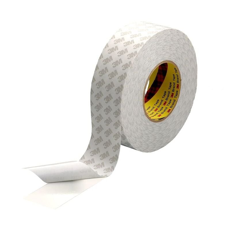 Double Coated Tape 9080HL, White, 12 mm x 50 m, 0.16 mm - White - 3M