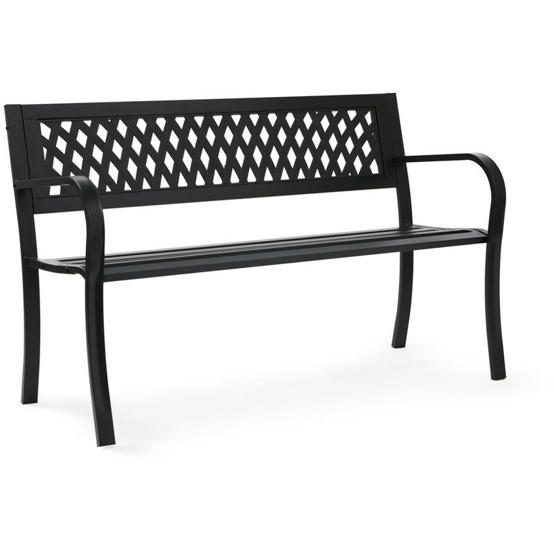 

Banco de jardín de Acero, Max. 220 kg , Banco de exterior para 2 , Muebles de exterior, Banco de jardín o balcón - 909 Outdoor