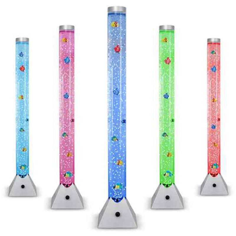 90cm Colour Changing Led Mood Bubble Tower Lamp Fish Water Floor Light