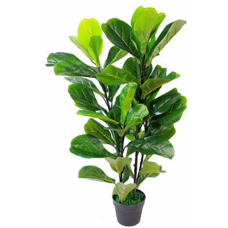 90cm Leaf Design UK Artificial Realistic Plant Fiddle Fig Tree