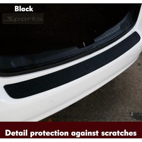 90Cm Universel Voiture Coffre Seuil De Porte Protecteur Bande De Caoutchouc Autocollant Auto Pare-Chocs Arriere Garde Barre De Protection Contre Les Rayures, Style 2