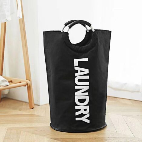 90l- Noir Paniers  Linge, Pliable Sac  Linge, Pliage Grande Capacit Corbeilles  Linge