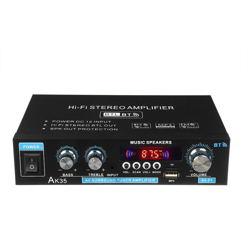 Drillpro - 90 w 110 V-220 v 85 dB Bluetooth HiFi numérique Bluetooth fm Lecture de carte à distance Fonction usb Puissance de sortie nominale pour