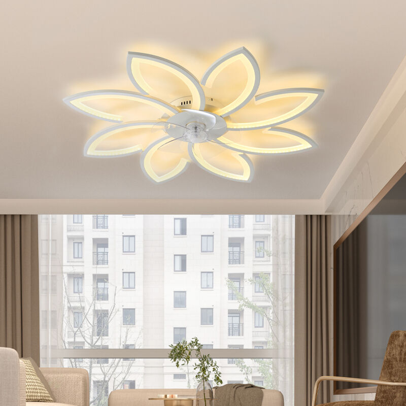 Image of 90W Modern Flower Shape Ceiling Fan&hellip;