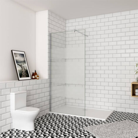 90x190cm NEU Duschwand 6mm ESG NANO Glas Trennwand Walkin Dusche Glastrennwand
